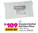 Standard Quilted Ball Fiber Pillow