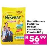 Nestlé Nespray FortiGrow Medium Cream Dairy Powder 400 g