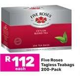 Five Roses Tagless Teabags-200 Pack