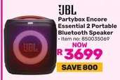 JBL Partybox Encore Essential 2 Portable Bluetooth Speaker