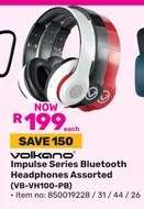 Volkano Impulse Series Bluetooth Headphones Assorted