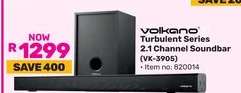 Volkano Turbulent Series 2.1 Channel Soundbar VK-3905