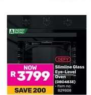 Defy Slimline Glass Eye-Level Oven