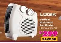 LÖGIK Vertical Horizontal Fan Heater