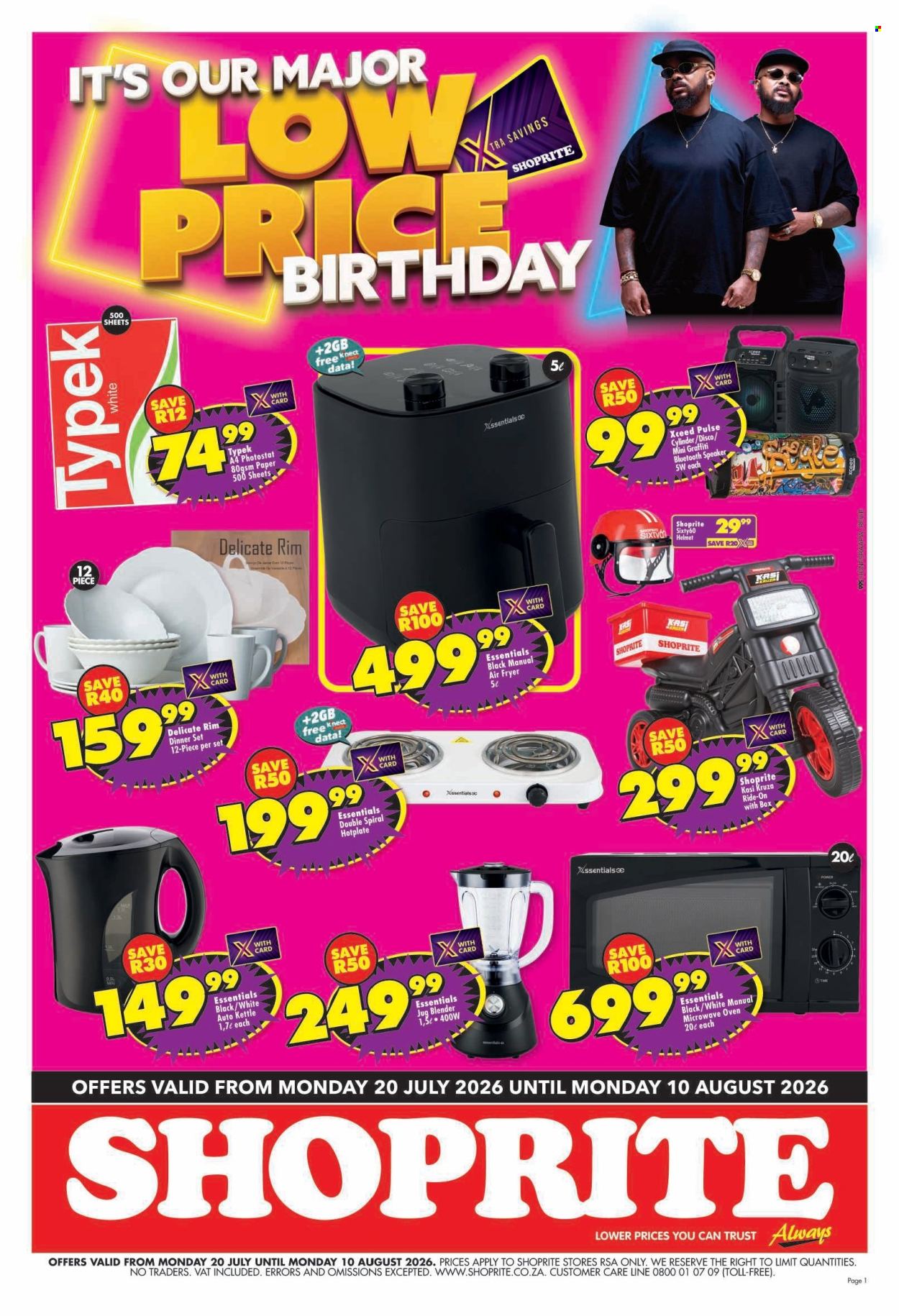 Shoprite specials - 07.20.2026 - 08.10.2026. Page 1