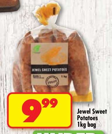 JEWEL SWEET POTATOES 1kg bag