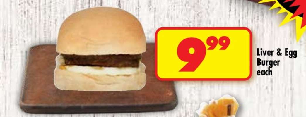 LIVER & EGG BURGER