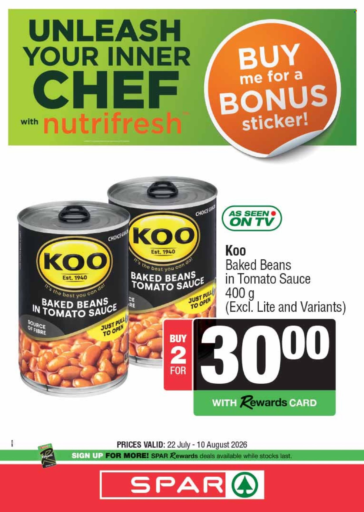 SPAR specials - 07.22.2026 - 08.10.2026. Page 1