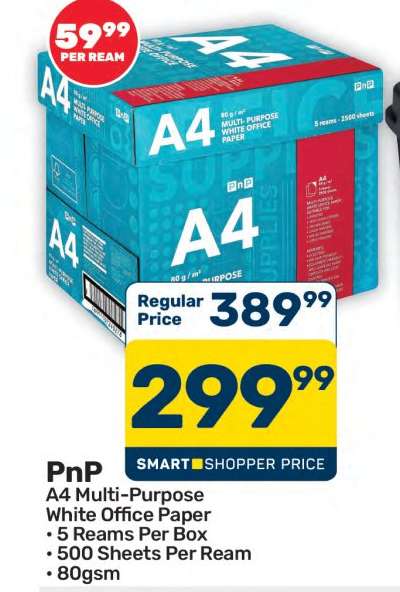 PnP A4 Multi-Purpose White Office Paper