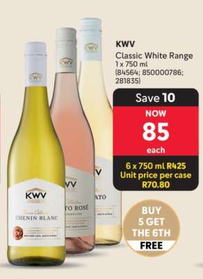 KWV Classic White Range