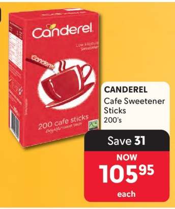 CANDEREL Cafe Sweetener Sticks