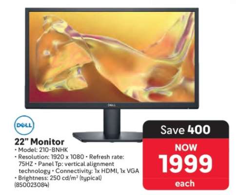 22" Monitor