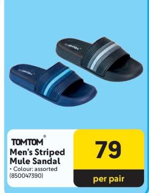 TOMTOM Men's Striped Mule Sandal