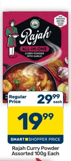 Rajah Curry Powder Assorted 100g Each