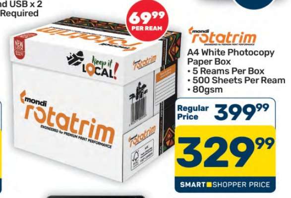 Mondi Rotatrim A4 White Photocopy Paper Box