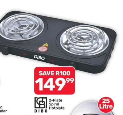 Dibo 2-Plate Spiral Hotplate