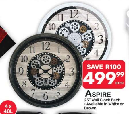ASPIRE 23" Wall Clock