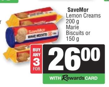 SaveMor Lemon Creams / Marie Biscuits