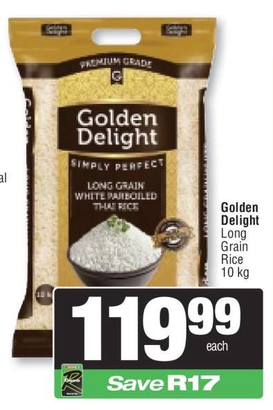 Golden Delight Long Grain Rice 10 kg