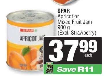 SPAR Apricot or Mixed Fruit Jam