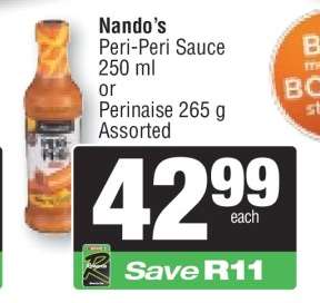 Nando's Peri-Peri Sauce or Perinaise