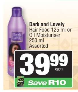 Dark and Lovely Hair Food or Oil Moisturiser