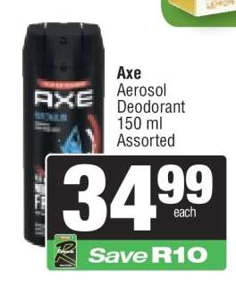 Axe Aerosol Deodorant 150 ml Assorted