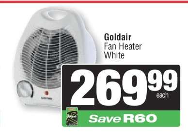 GOLDAIR Fan Heater White