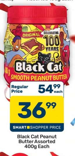 Black Cat Peanut Butter Assorted 400g Each