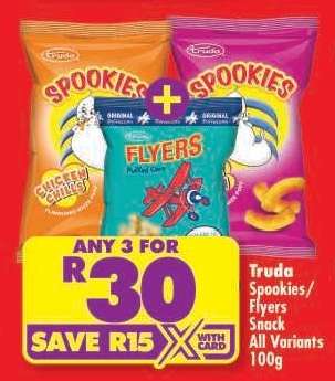 Truda Spookies/Flyers Snack All Variants 100g