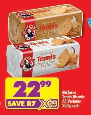 Bakers Tennis Biscuits