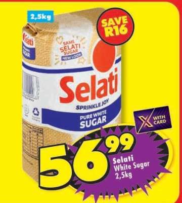 Selati White Sugar-2.5Kg