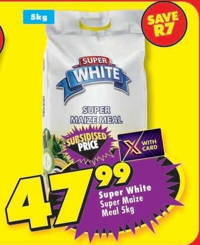 SUPER WHITE SUPER MAIZE MEAL 5kg