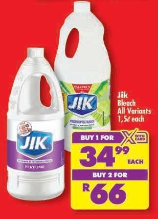 JIK BLEACH all variants 1,5ℓ each