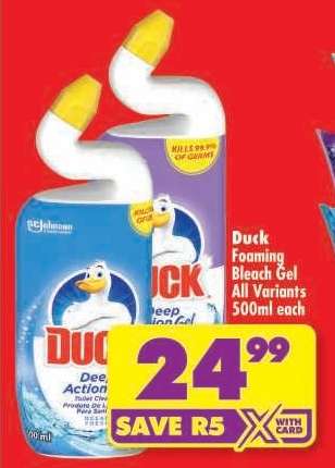 Duck Foaming Bleach Gel All Variants 500ml each