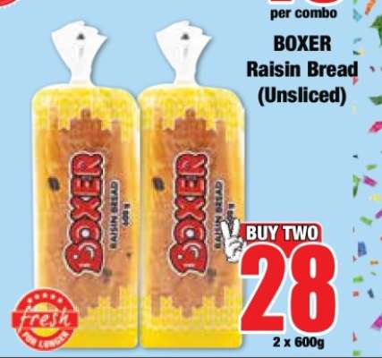 BOXER Raisin Bread (Unsliced)