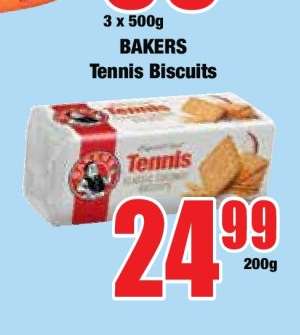 Bakers Tennis Biscuits