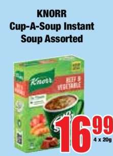 KNORR Cup-A-Soup Instant Soup Assorted