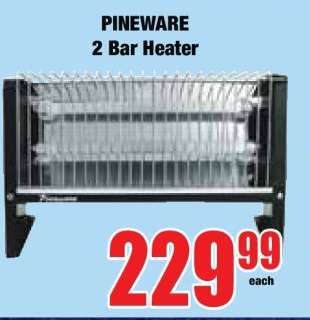 PINEWARE 2 Bar Heater