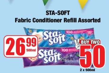 STA-SOFT Fabric Conditioner Refill Assorted