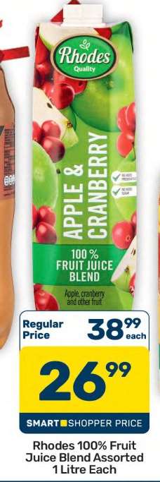 Rhodes 100% Fruit Juice Blend Assorted