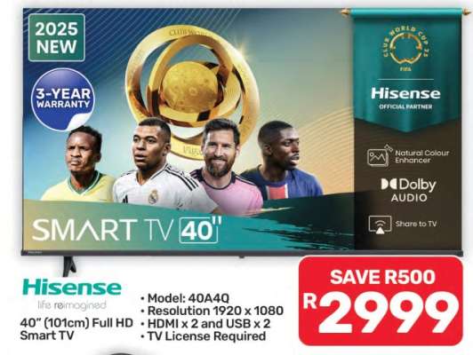 Hisense 40" Full HD Smart TV