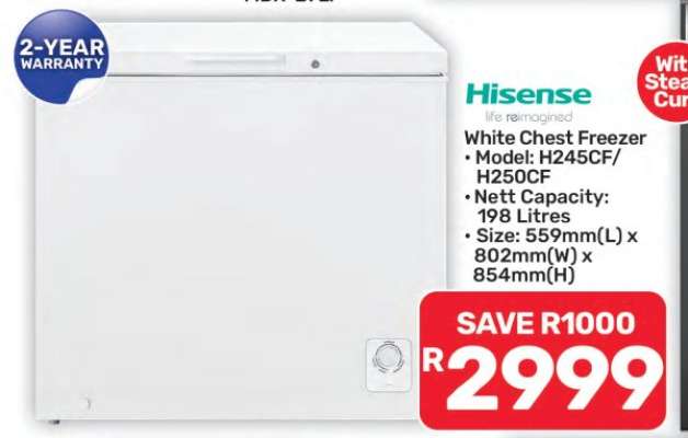 Hisense White Chest Freezer
