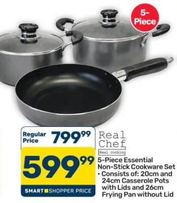 5-Piece Essential Non-Stick Cookware Set