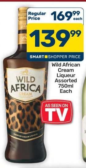 Wild African Cream Liqueur Assorted 750ml