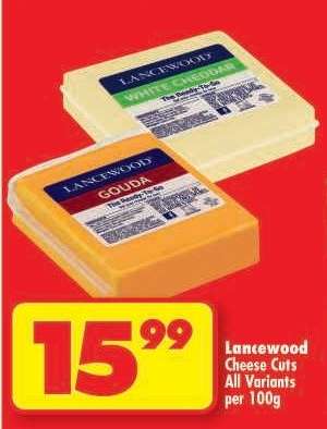 Lancewood Cheese Cuts