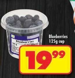 BLUEBERRIES 125g cup