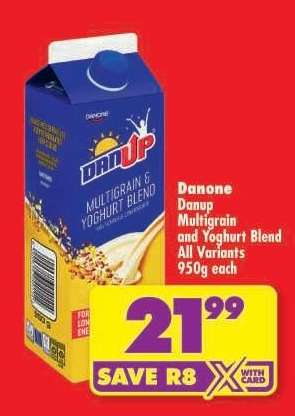Danone Danup Multigrain and Yoghurt Blend All Variants 950g each