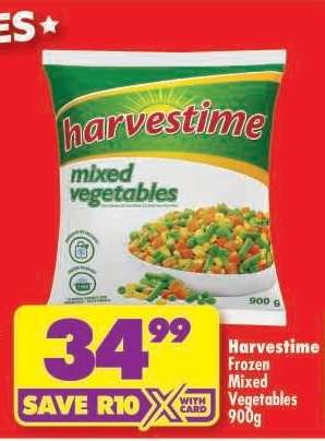 HARVESTIME FROZEN MIXED VEGETABLES 900g