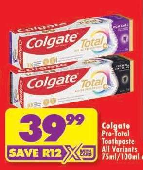 Colgate Pro-Total Toothpaste